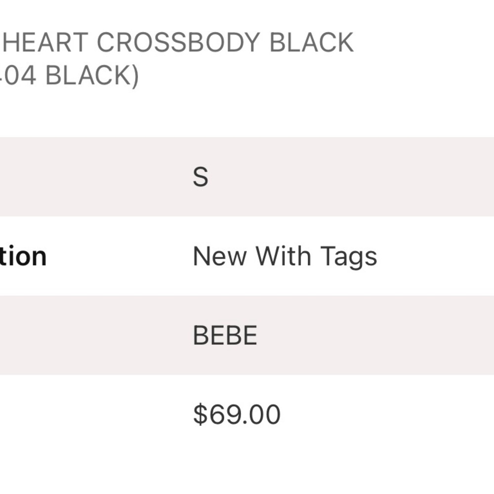Bebe Pink Heart shaped crossbody Y2K whimsigoth festival fairy - Picture 2 of 2